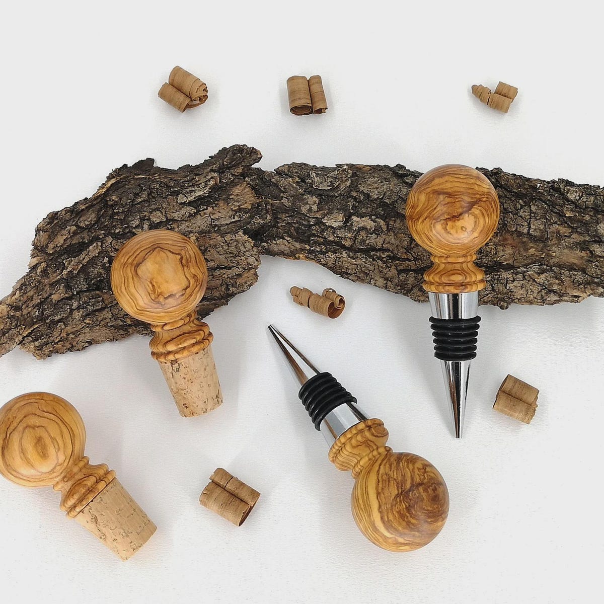 Olive Wood Cork / Metal Stopper - Olivewood Pens® - Etsy