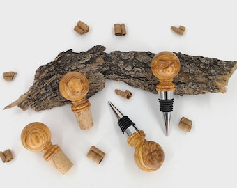 Tappo in sughero e metallo in legno d'ulivo - Olivewood Pens®