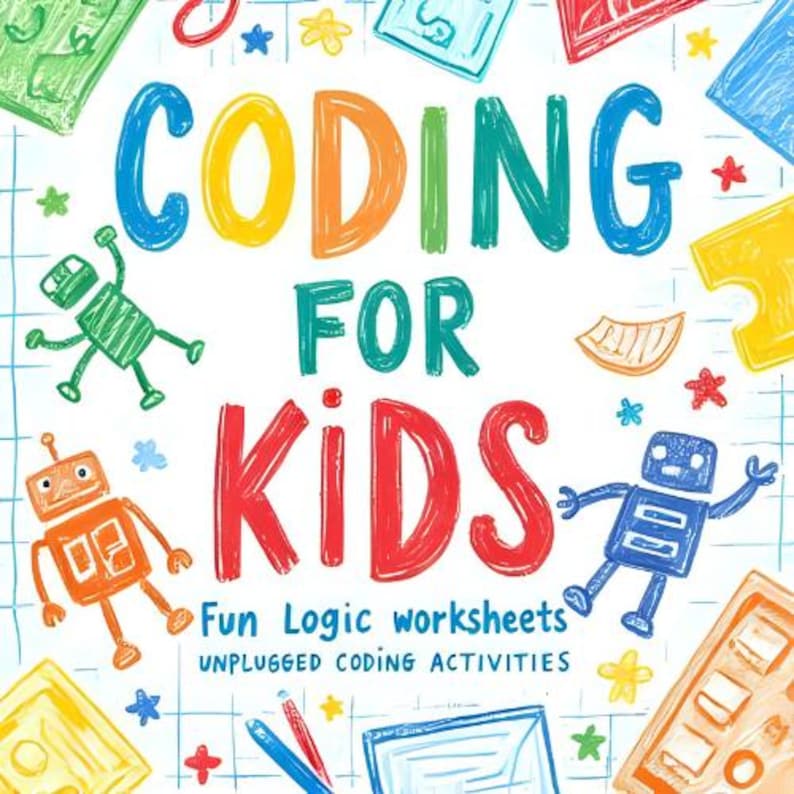 Coding for Kids Worksheets | Printable Logic Games, Algorithm ...