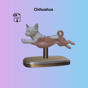 Dekoracja stołu z motywem Chihuahua | Model wydrukowany w 3D | Plik STL Chihuahua