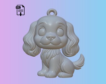 Cocker Spaniel 3D Print STL File | Funko Dog Keychain (Digital Download)