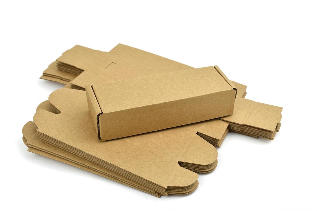 Rectangular Kraft Box Made of Micro-corrugated Cardboard - Etsy