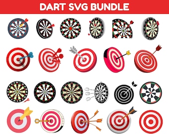 Dart Svg Bundle,Dart Cut Files Cricut,Dartboard Svg,Dart PNG,Dart Clipart,Dart Game Svg,Target Svg, Dartboard vector,instant Download
