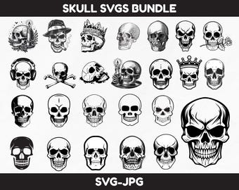Skull Halloween SVG Bundle,Skeleton Svg Bundle,Sugar Skull,Halloween svg Bundle,Skull Silhouette, Skull Vector,Instant Download