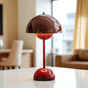 Gemütliche Retro-Pilzlampe - Moderne Nachttisch- & Schreibtischleuchte mit sanftem Umgebungslicht