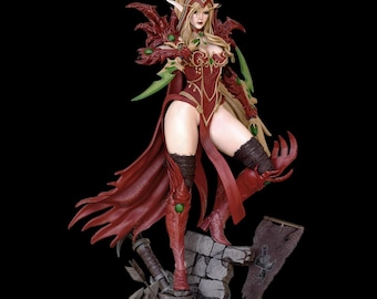 Valeera Sanguinar/sculpture/modèle 3D en résine/figurine de collection