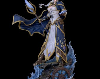Jaina Proudmoore/sculpture/3d resin model/collectible figure