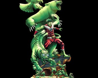 Beastboy/sculpture/modèle 3D en résine/figurine de collection