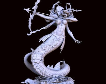 Lady Vashj/Le monde de Wacraft/sculpture/modèle 3D/commande
