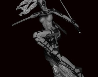 Lady Deadpool*Sculpture*3d model*order