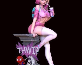 Gwen Stacy*Spiderman*Sculpture*3D Model*Order