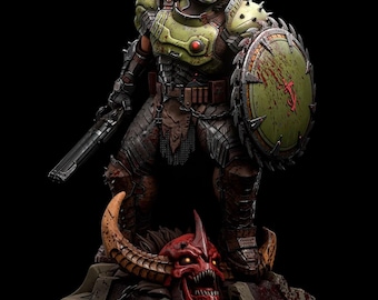 Doom/sculpture/modèle 3D en résine/figurine de collection