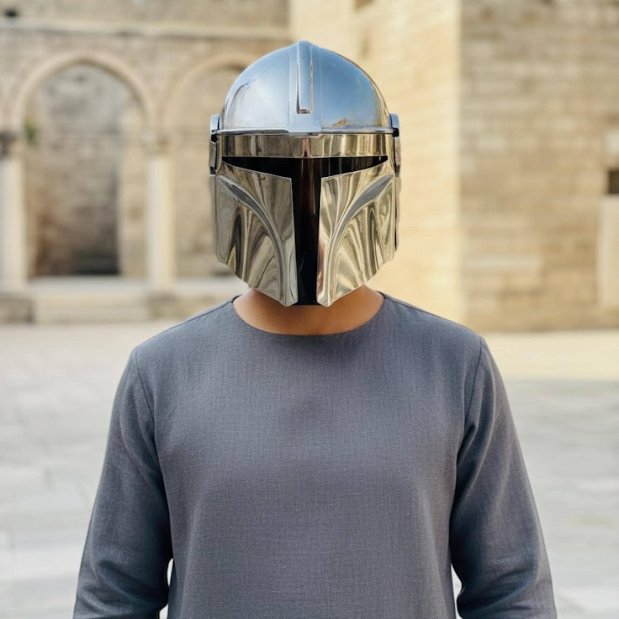 Mandalorian Helmet starwars 自作　1個 The Mandalorian Helmet Replica Handmade 18 Gauge Mild Steel