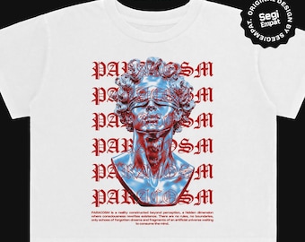 Collezione di design PNG per magliette streetwear Y2K / Grafica cromata in stile gotico per abbigliamento / Stampabile DTF
