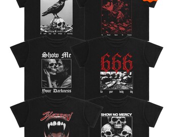 Dark Art Streetwear PNG T-shirt Design Bundle - Retro Gothic Graphic Style For Clothing Brand