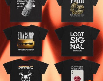 Y2K Streetwear PNG T-Shirt Design Bundle | Apparel Graphic Tees Pack Collection Printable (Digital Download)
