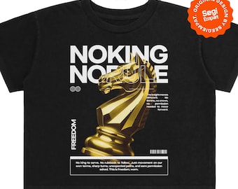 Design di t-shirt streetwear Y2K PNG / Grafica scacchi cromata e tipografia Freedom / Stampabile DTF