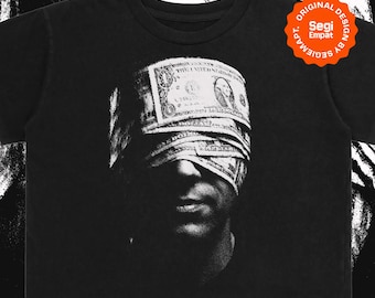 Design per maglietta con denaro Y2K / Grafica PNG Streetwear retrò DTF DTG stampabile per marchio di abbigliamento