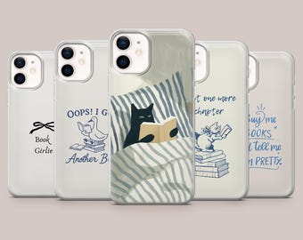Buchliebhaber Handyhülle Bookish Cover für iPhone 17Pro, 16, 15, 14, 13, 12, Samsung S26, S25, S24, S23Fe, A17, A56, Pixel 10,9Pro
