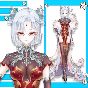 Modelo Vtuber Live2D prediseñado: listo para usar, compatible con VTubeStudio