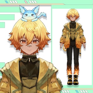 Modelo Vtuber Live2D prediseñado: listo para usar, compatible con VTubeStudio