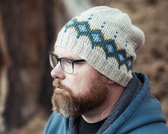 Faded Peaks Hat knitting pattern