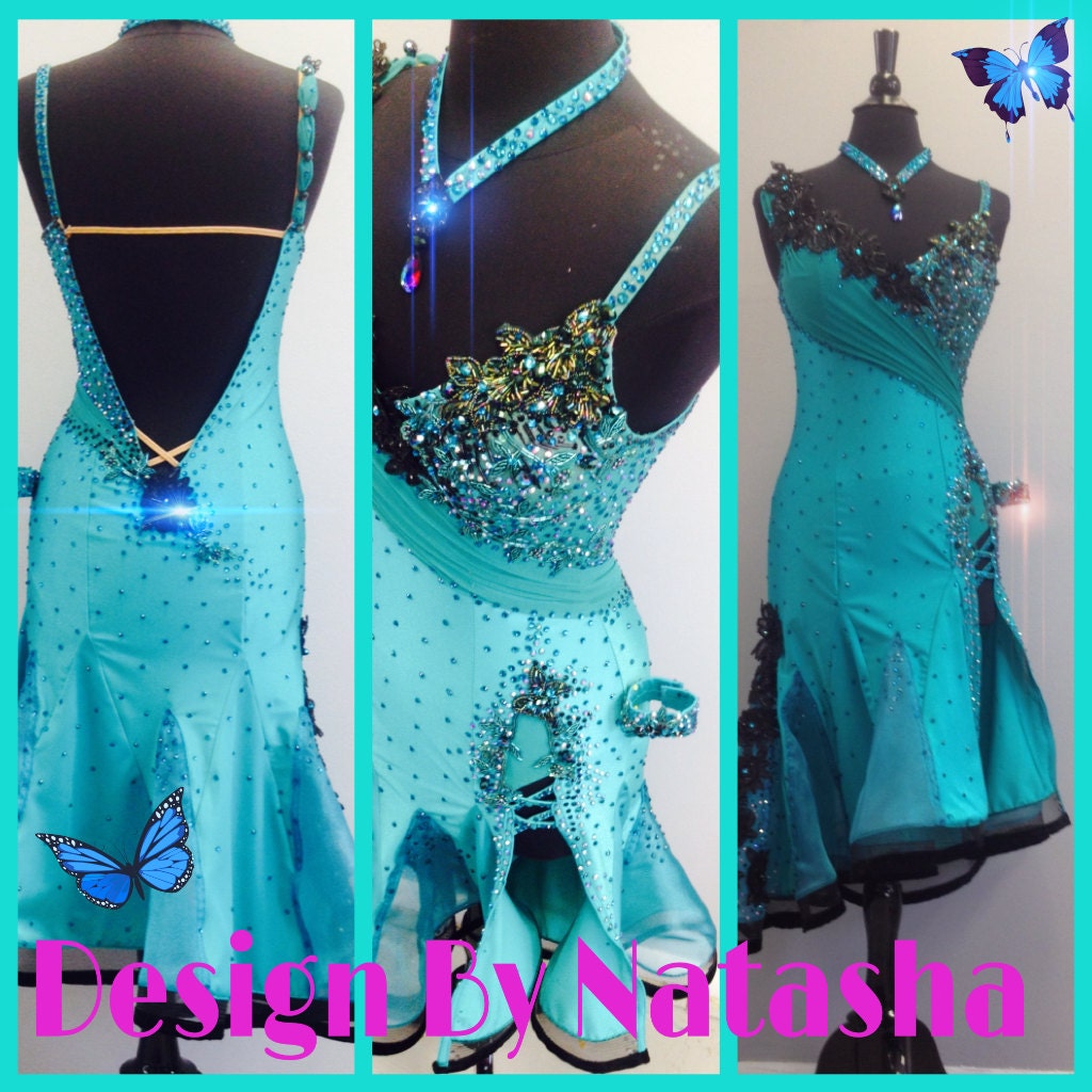 Emerald Latin Dance Dress Latin Dance Dresses Etsy