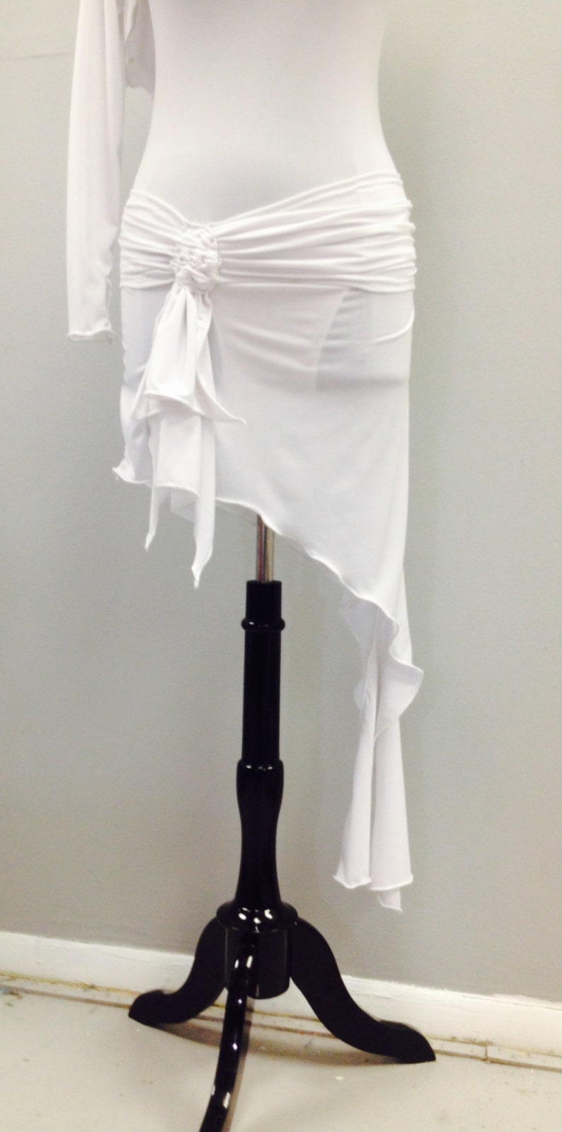 White Latin Dance Dress White Dance Dresses Etsy