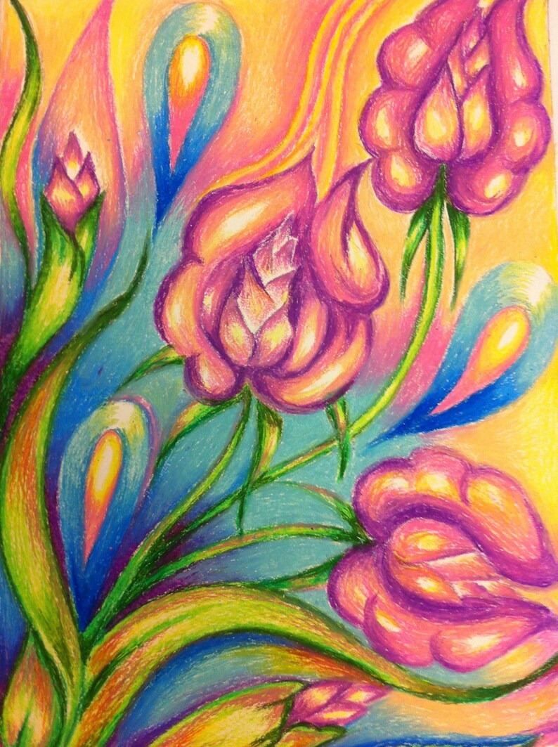 Abstract Drawings oil chalk Abstract art for sale artwork Etsy