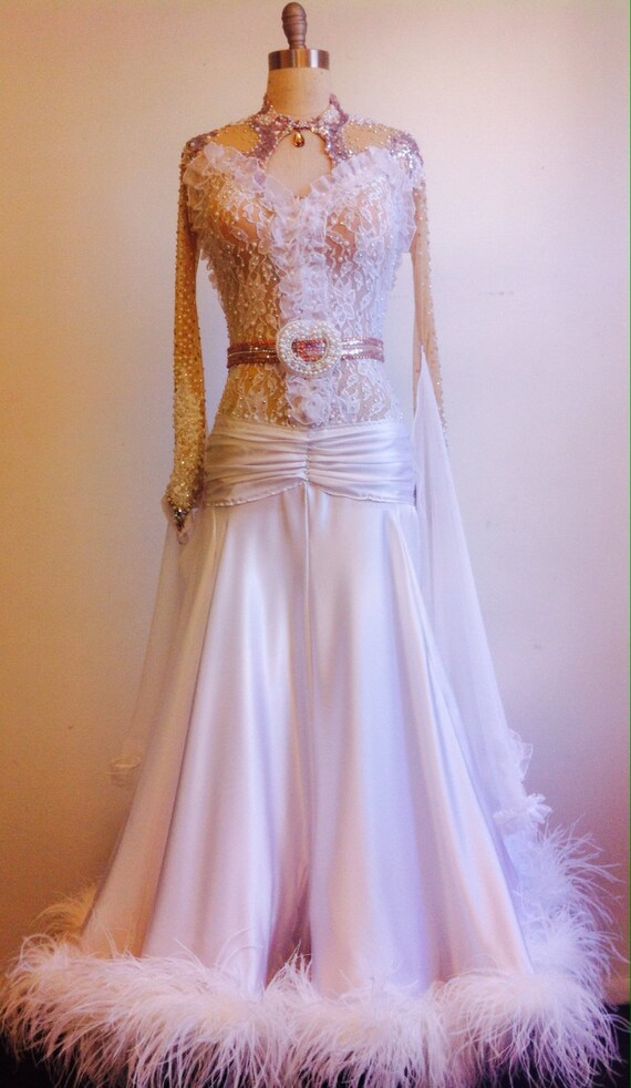 white ballroom dresses