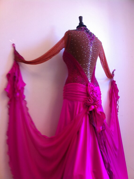 pink ballroom gowns