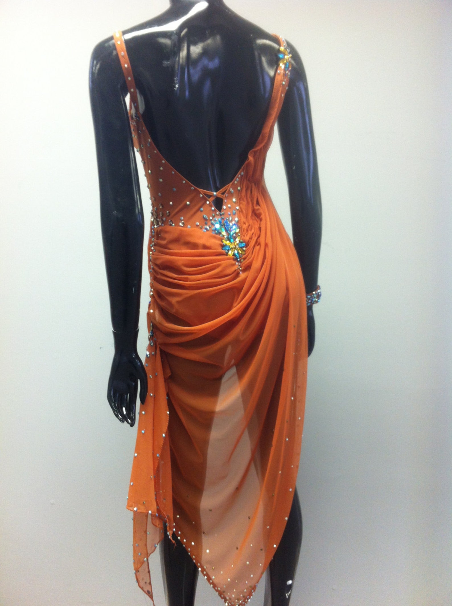 Brown Dance Latin Dress Dance Dresses Latin Etsy