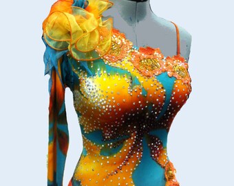 Ballroom Dance Dress Abstract
