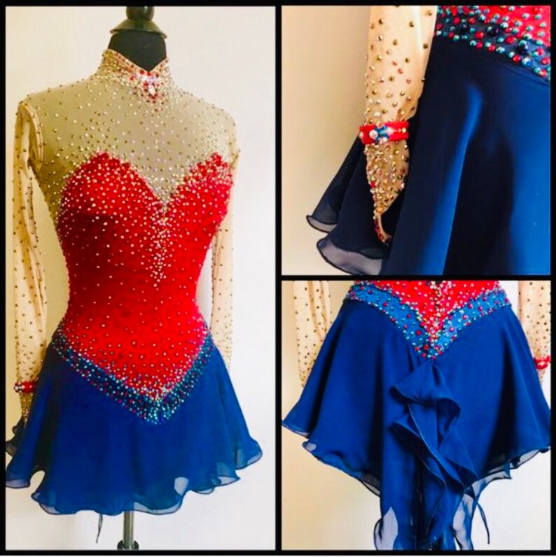 Figure Skating Dresses Free Shipping Ice Skating Dresses Etsy