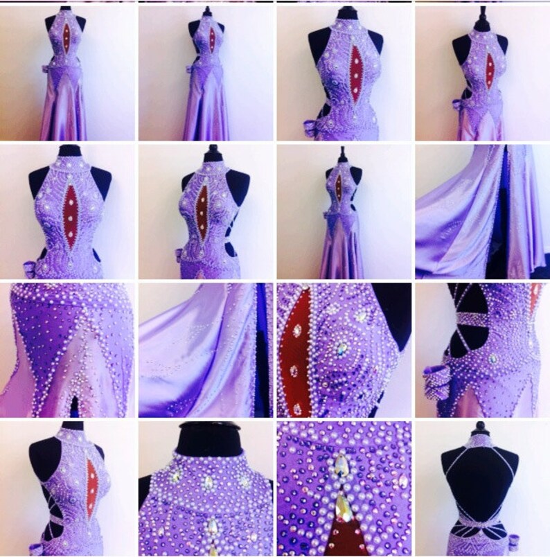 Purple Dance Dress Dance Dresses Lavender Smooth Dance Dress Etsy