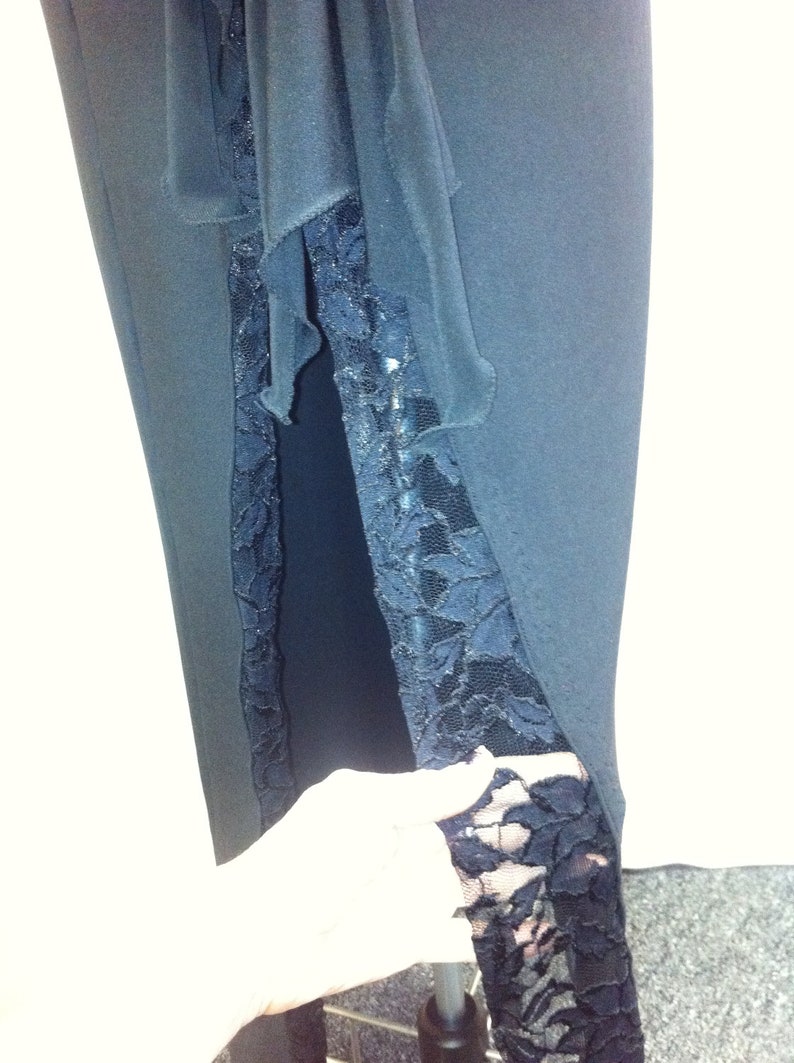 Long Black Dance Dress Free Shipping Black Long Evening Etsy