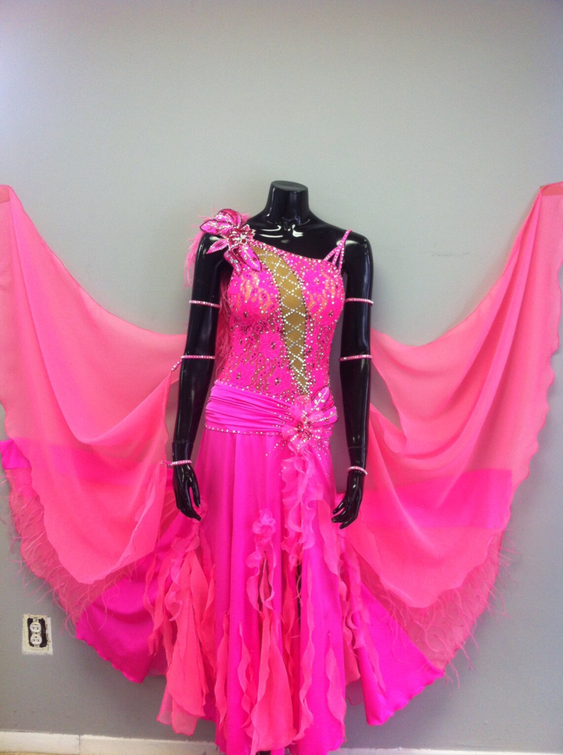 Only One in my shop Ballroom Dance Dress Pink on Sale Etsy