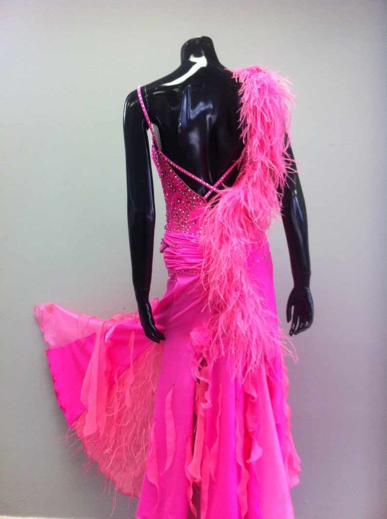 Only One in My Shop Ballroom Dance Dress Pink on Sale - Etsy