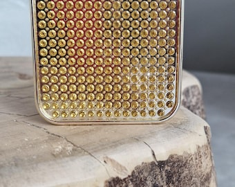 Versace Jeans Couture Perfume Bottle, Gold Studded Y2K Collectible Fragrance