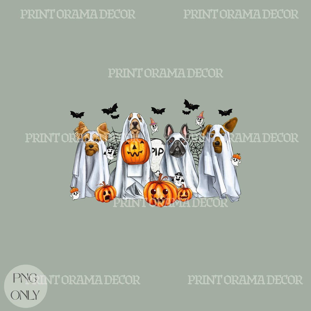 Retro Ghost Dog PNG, Spooky Season PNG, Halloween Ghost Dog Png ...