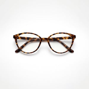 Blauwlichtbril Callisto – Cat-Eye luipaardprint