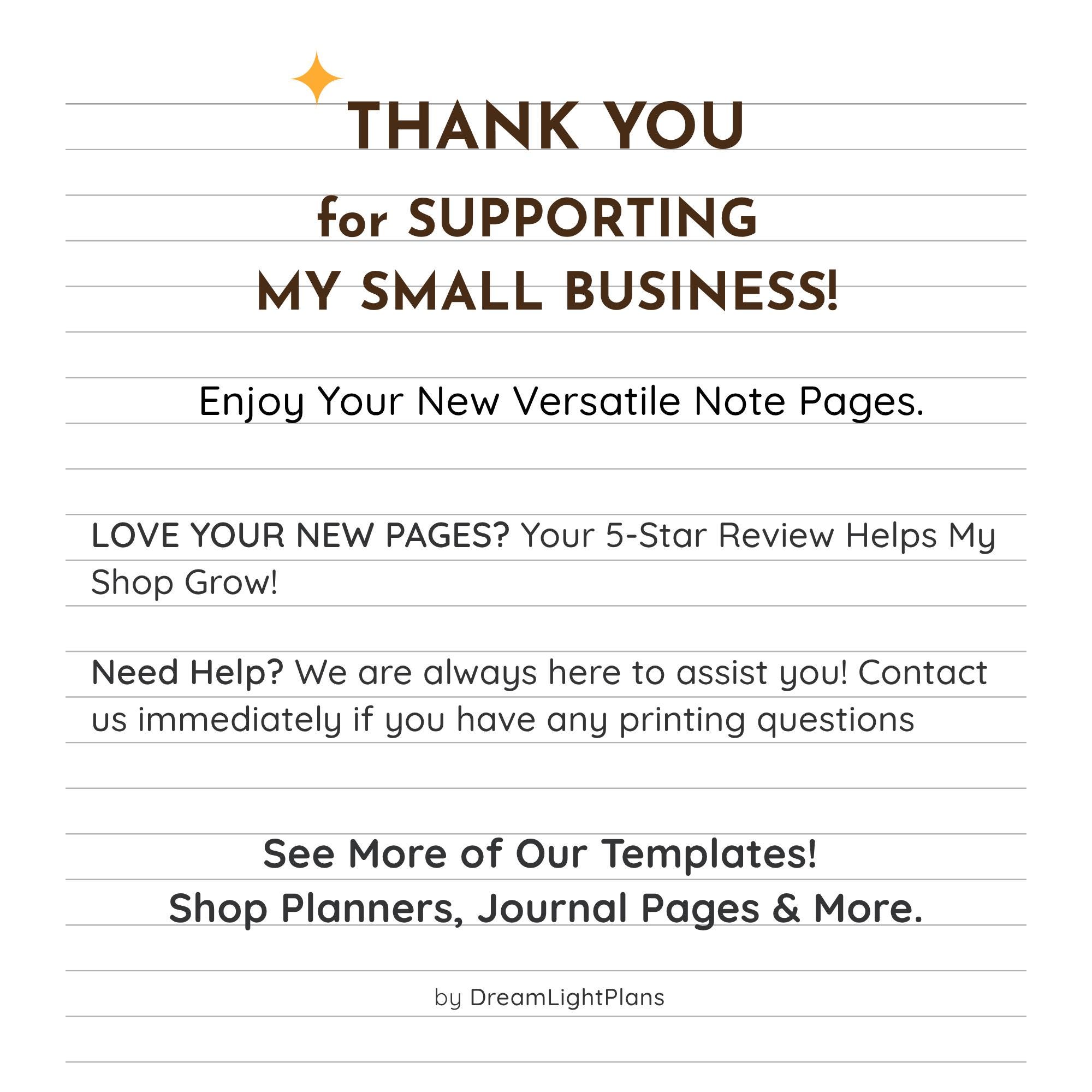 Printable Note Taking Bundle, Subject & Date Headers • Topic Notes ...
