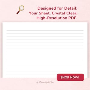 Printable Lined Paper College Wide & Narrow Ruled BUNDLE of 3 Rulings: (A4, A5, USLetter, Half Sizes) | Instant PDF Download, ALL 12 Pages image 4