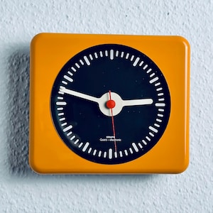 70s KRUPS Quartz wall clock // Space Age Pop Art