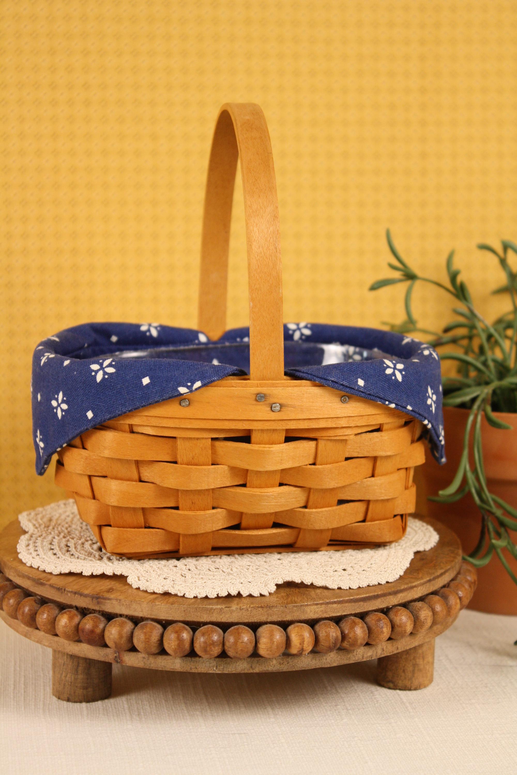 Longaberger Blue Basket - Etsy