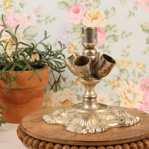 Vintage Silver‑Plated Lipstick Holder