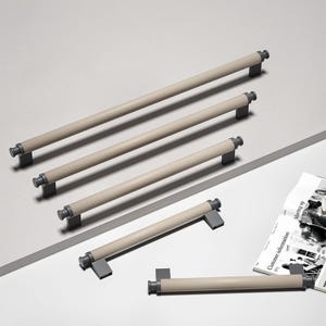 Storleksanpassade handtag, läderhandtag för sovrum, dekorbeslag