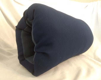 Navy Wool Muff- two sizes- FREE SHIPPING