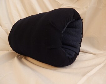 Dark Navy Wool Muff with navy fleece lining- FREE SHIPPING