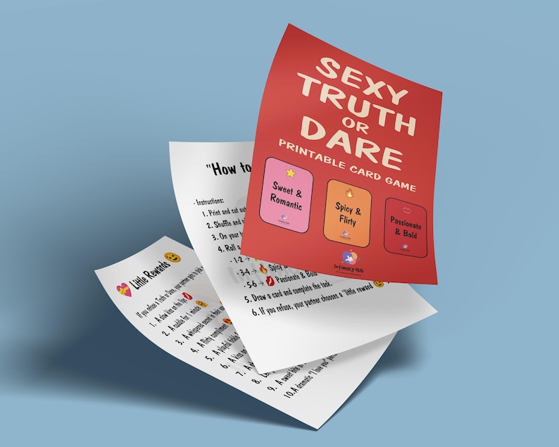 Sexy Truth or Dare Card Game | Romantic Couples Night (PDF) - Etsy